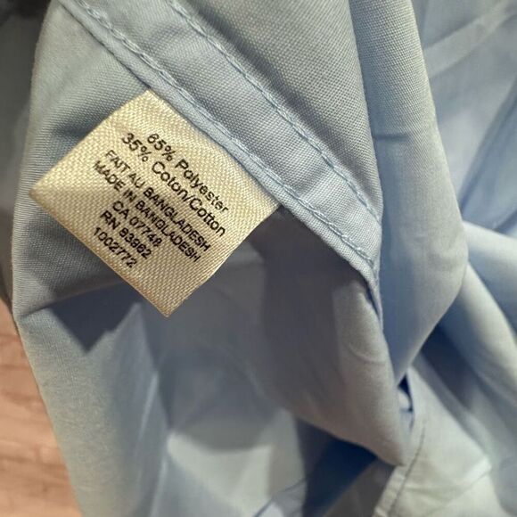 Soul of London long sleeve blue men's shirt size large 16.5 - Picture 8 of 8